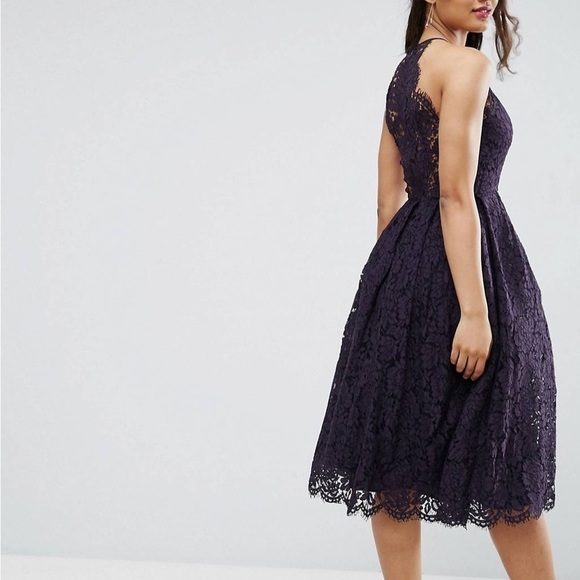 ASOS NWT Scallop Lace Midi Dress - Picture 10 of 14
